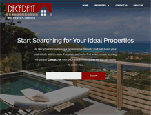Tablet Screenshot of decadentproperties.com